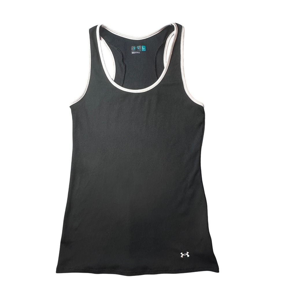 Under Armour Tank Top Womens Large Black Wounded Warrior Project Racerback 12273